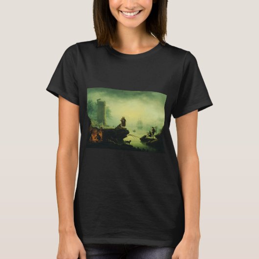 Morning Fog at sea by Joseph Vernet T-Shirt (Vorderseite)