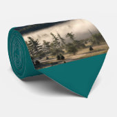 Morning Fog in den Adirondacks Krawatte (Gerollt)