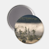 Morning Fog in den Adirondacks Magnet (Vorderseite/Rückseite)