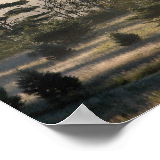 Morning Fog in den Adirondacks Poster (Ecke)