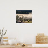 Morning Fog in den Adirondacks Poster (Küche)