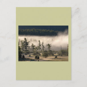 Morning Fog in den Adirondacks Postkarte