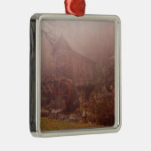 Morning Fog Silbernes Ornament (Rechts)