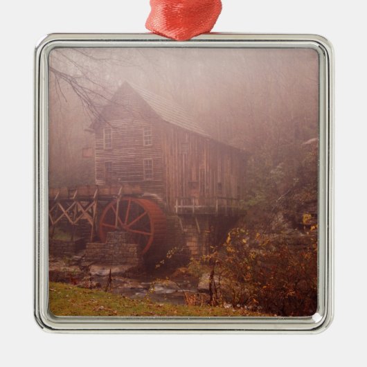 Morning Fog Silbernes Ornament (Vorne)