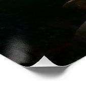 Morning Forest Forest Forest Beyond the Creek Land Poster (Ecke)