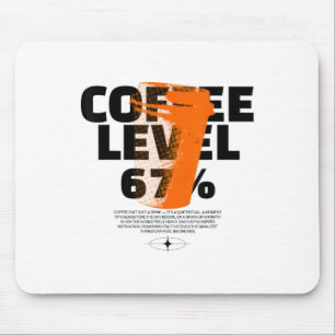 Morning Fuel Retro Kaffee 67 Cup Motivation Koffei Mousepad