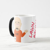 "Morning Gap Juice - Racing Coffee Tasse" Verwandlungstasse (Vorderseite Links)