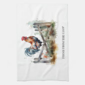 Morning Gloriage: Wasserfarbenröhre, maßgeschneide Geschirrtuch (Vertikal)