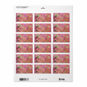 Morning Glories Adressaufkleber (Vorne)