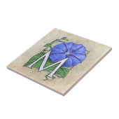 Morning Glories Blume Floral Monogram Fliese (Seite)