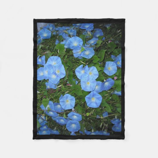 "Morning Glories" Fleece Blanket (Vorderseite)