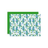 Morning Glories Floral Botanical Note Card Mitteilungskarte (Vorderseite/Rückseite Beispiel)