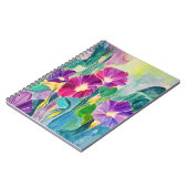 Morning Glories floral Notebook Notizblock (Linke Seite)