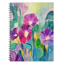 Morning Glories floral Notebook
