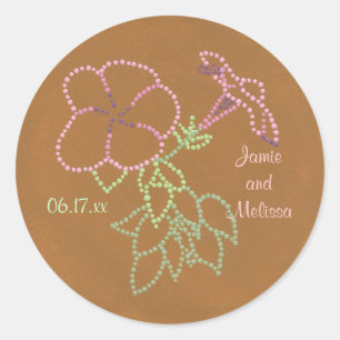 Morning Glories, Wedding Save the date Aufkleber