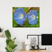 Morning Glory Bloom, wo Sie Poster gepflanzt werde (Heimbüro)