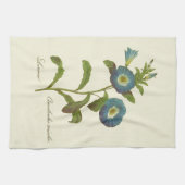 Morning Glory Blue Illustration Handtuch (Horizontal)