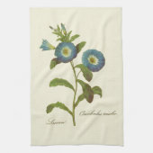 Morning Glory Blue Illustration Handtuch (Vertikal)
