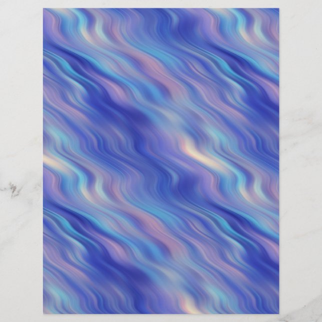 Morning Glory Blue Wavy Textur (Vorderseite)