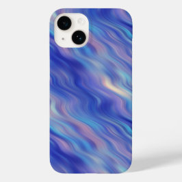 Morning Glory Blue Wavy Textur Case-Mate iPhone Hülle
