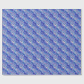 Morning Glory Blue Wavy Textur Geschenkpapier (Flach)