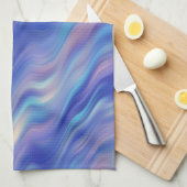 Morning Glory Blue Wavy Textur Küchentuch (Viertel Falte)