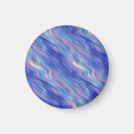 Morning Glory Blue Wavy Textur Magnet