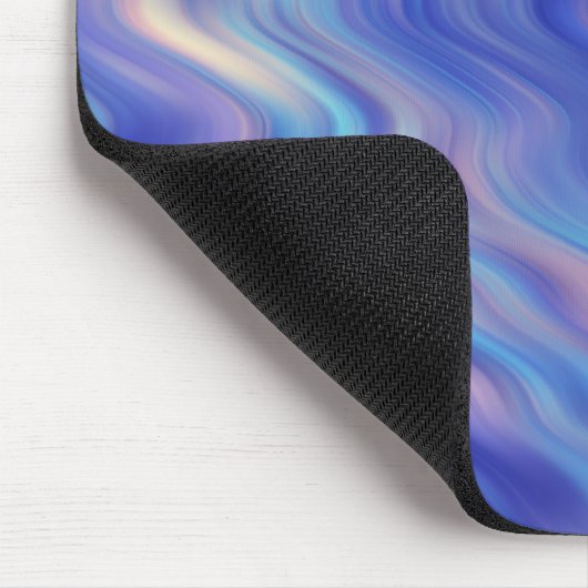 Morning Glory Blue Wavy Textur Mousepad (Ecke)