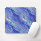 Morning Glory Blue Wavy Textur Mousepad (Mit Mouse)
