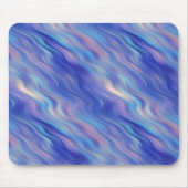 Morning Glory Blue Wavy Textur Mousepad (Vorne)