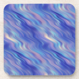 Morning Glory Blue Wavy Textur Untersetzer