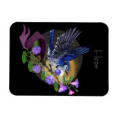 Morning Glory BlueJay Magnet (Horizontal)