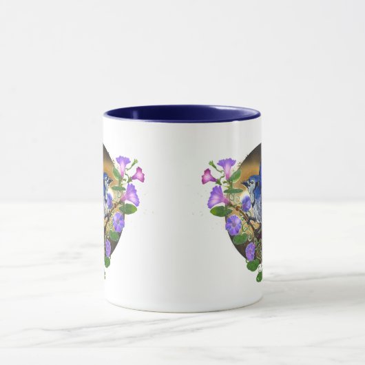 Morning Glory BlueJay Tasse (Zentrum)