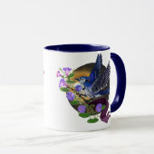 Morning Glory BlueJay Tasse (VorderseiteRechts)