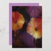 Morning Glory Blume Einladung (Vorne/Hinten)