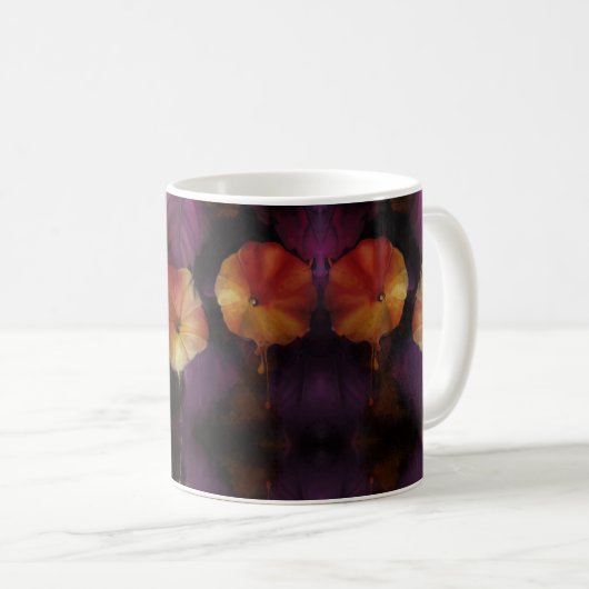 Morning Glory Blume Kaffeetasse (VorderseiteRechts)