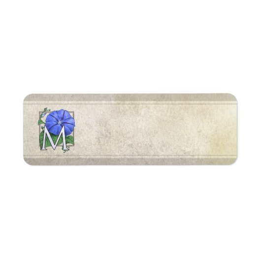 Morning Glory Blume Monogram (Vorne)