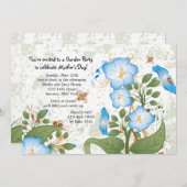 Morning Glory Blume Muttertag Einladung (Vorne/Hinten)