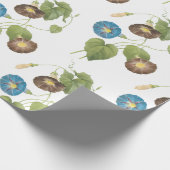 Morning Glory Blume Pattern Geschenkpapier (Ecke)