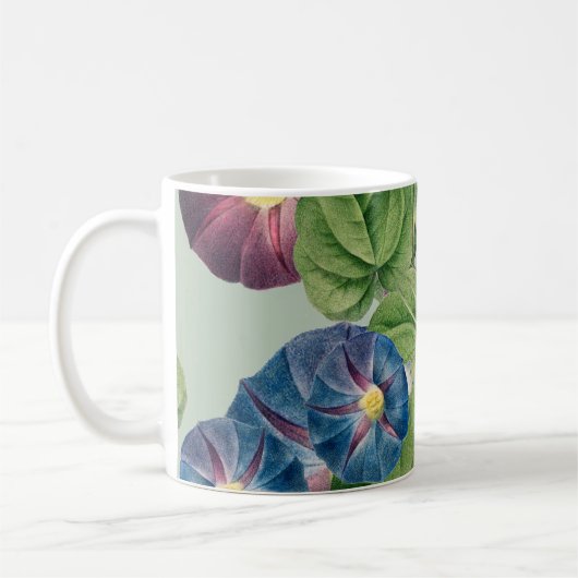 Morning Glory Blume | Pierre-Joseph Redouté Wrap Kaffeetasse (Links)