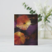 Morning Glory Blume Postkarte (Stehend Vorderseite)