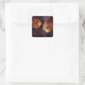 Morning Glory Blume Quadratischer Aufkleber (Tasche)