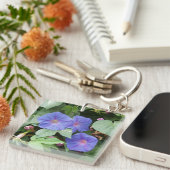 Morning Glory Blume Schlüsselanhänger (Vorderseite rechts)