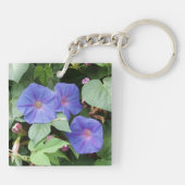 Morning Glory Blume Schlüsselanhänger (Rückseite)