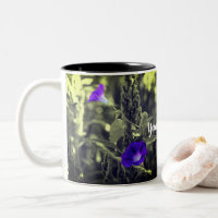 Morning Glory Blume Schwarz-Weiß Personalisiert
