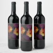 Morning Glory Blume Weinetikett (Flaschen)