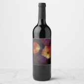 Morning Glory Blume Weinetikett (Vorderseite)