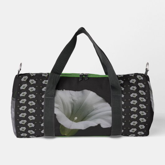 Morning Glory Blumen Mirror Personalisiert Duffle Bag (Rückseite)