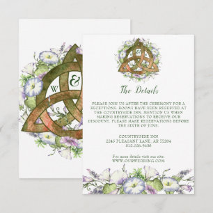 Morning Glory Celtic Orange Triquetra Details Begleitkarte