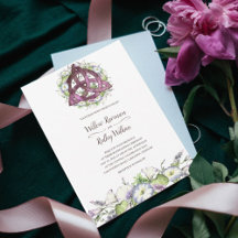 Morning Glory Celtic Plumb Triquetra Handfasting